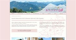 Desktop Screenshot of dorfpension-alpenrose.de